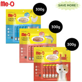 Me-O Creamy Chicken & Liver, Crab and Salmon Cat Treat Combo